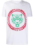 Plein Sport Tiger Embroidery T-shirt - White