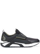 Ea7 Emporio Armani Slip-on Logo Sneakers - Black