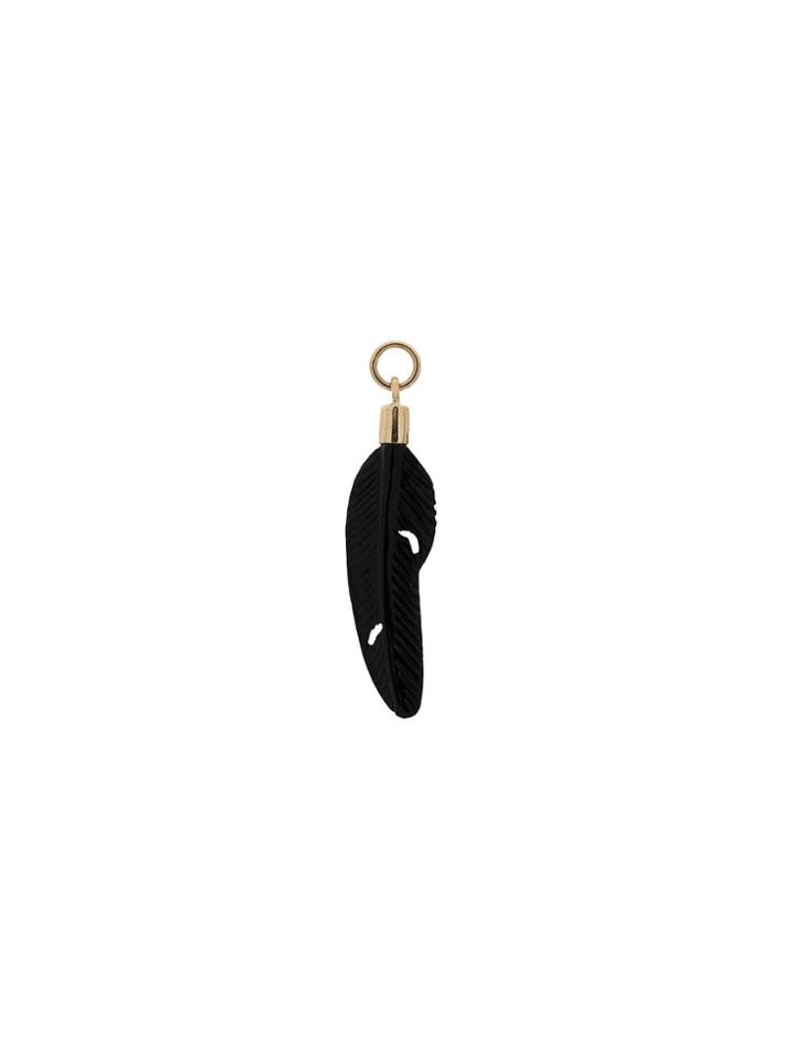 Jacquie Aiche Bone Feather Pendant - Gold