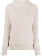 Vince Knitted Cashmere Sweater - Neutrals