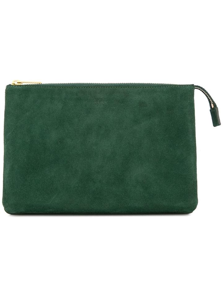 Céline Vintage Trio Cosmetic Pouch - Green