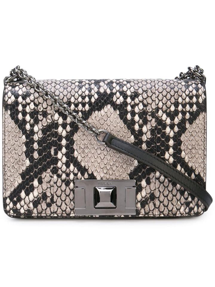 Furla Snake-print Crossbody Bag - Grey