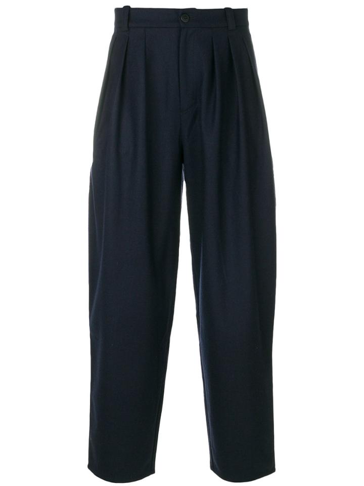 Reality Studio Front Pleat Trousers - Blue