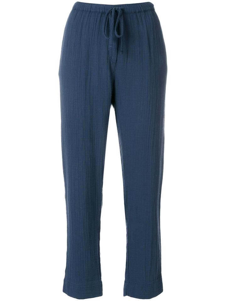 Xirena Straight-leg Drawstring Trousers - Blue