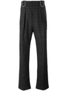 Lanvin - Wide Leg Flared Trousers - Men - Wool - 46, Grey, Wool