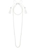 Night Market Long Pearl Necklace - White