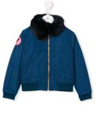 No Added Sugar 'short And Sweet' Bomber Jacket, Girl's, Size: 9 Yrs, Blue