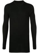 Boris Bidjan Saberi Crew Neck Ribbed Jumper - Black