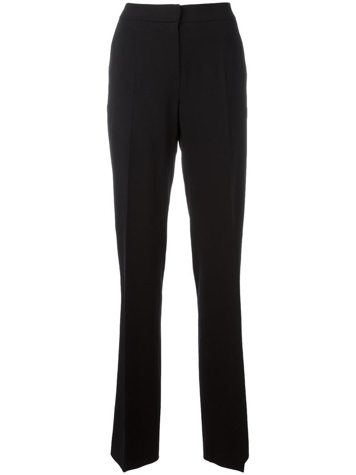 Max Mara Pleat-front Tailored Trousers, Women's, Size: 42, Black, Virgin Wool/spandex/elastane