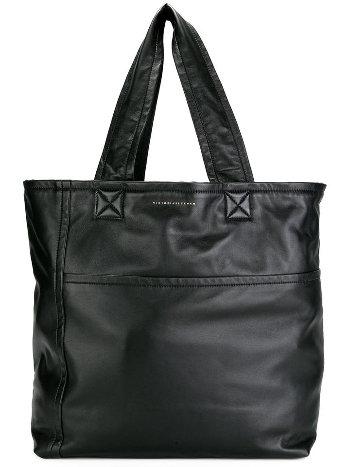 Victoria Beckham Sunday Tote, Women's, Black, Lamb Skin/virgin Wool/polyamide/spandex/elastane