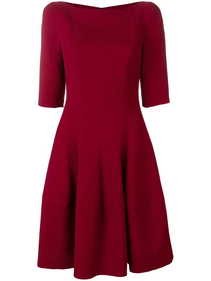Talbot Runhof Flared Midi Dress