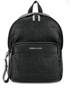Versace Jeans Leather Backpack - Black
