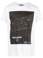 Balmain Printed Short-sleeved T-shirt - White
