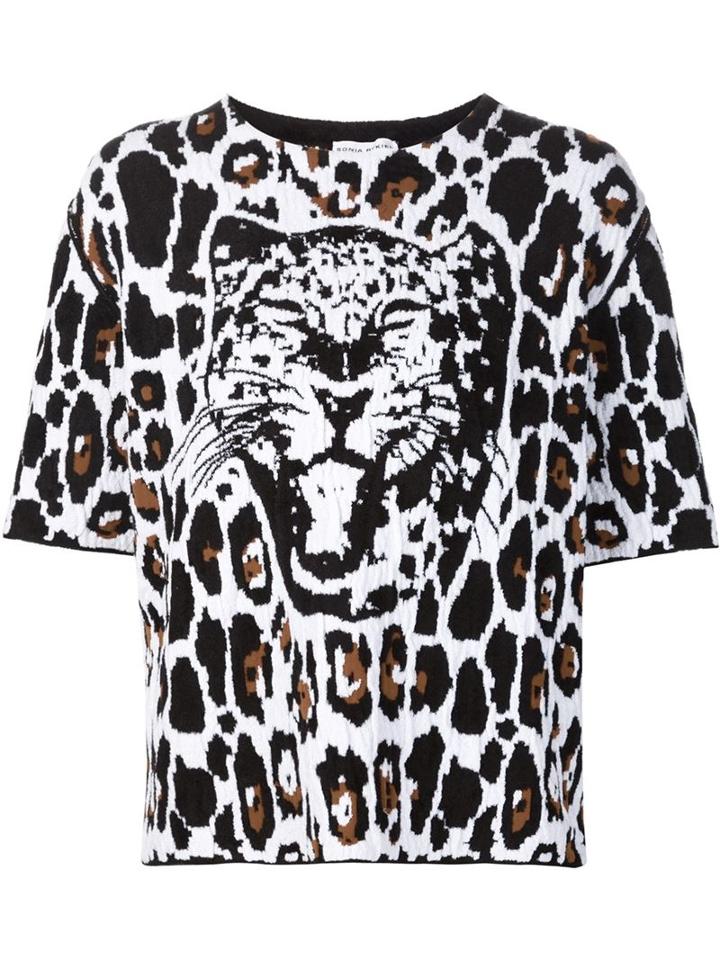Sonia Rykiel Leopard Print Sweater