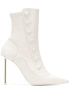 Alexander Mcqueen Victorian Boots - White