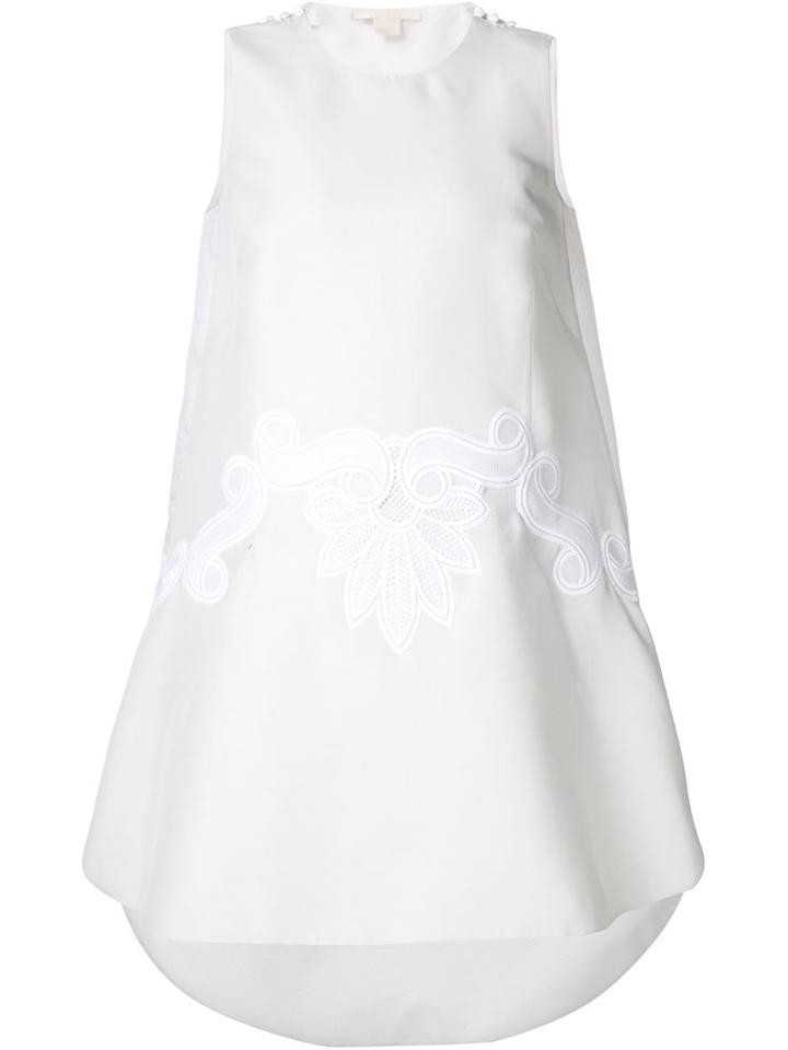 Antonio Berardi Floral Appliqué A-line Dress