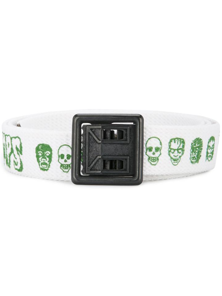 Hysteric Glamour The Cramps Buckled Belt - White