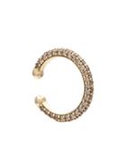 Lynn Ban Rhinestone Studded Hoop, Women's, Metallic