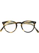 Oliver Peoples 'o'malley' Optical Glasses, Brown, Acetate