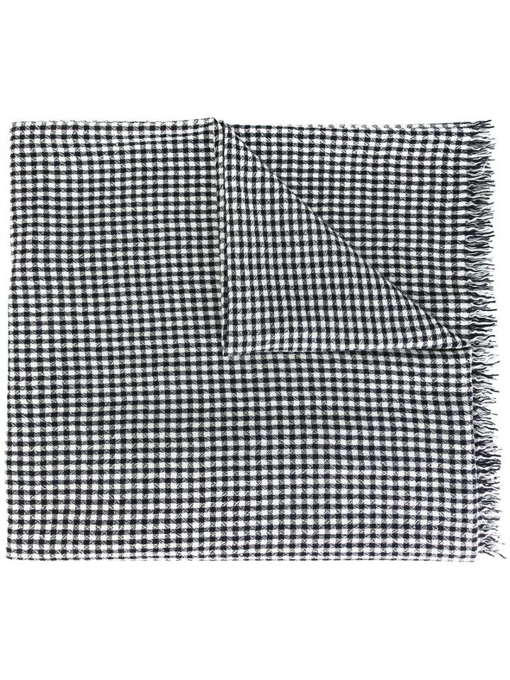 Isabel Marant Étoile - Fringed Trim Scarf - Women - Viscose/cashmere - One Size, Black, Viscose/cashmere