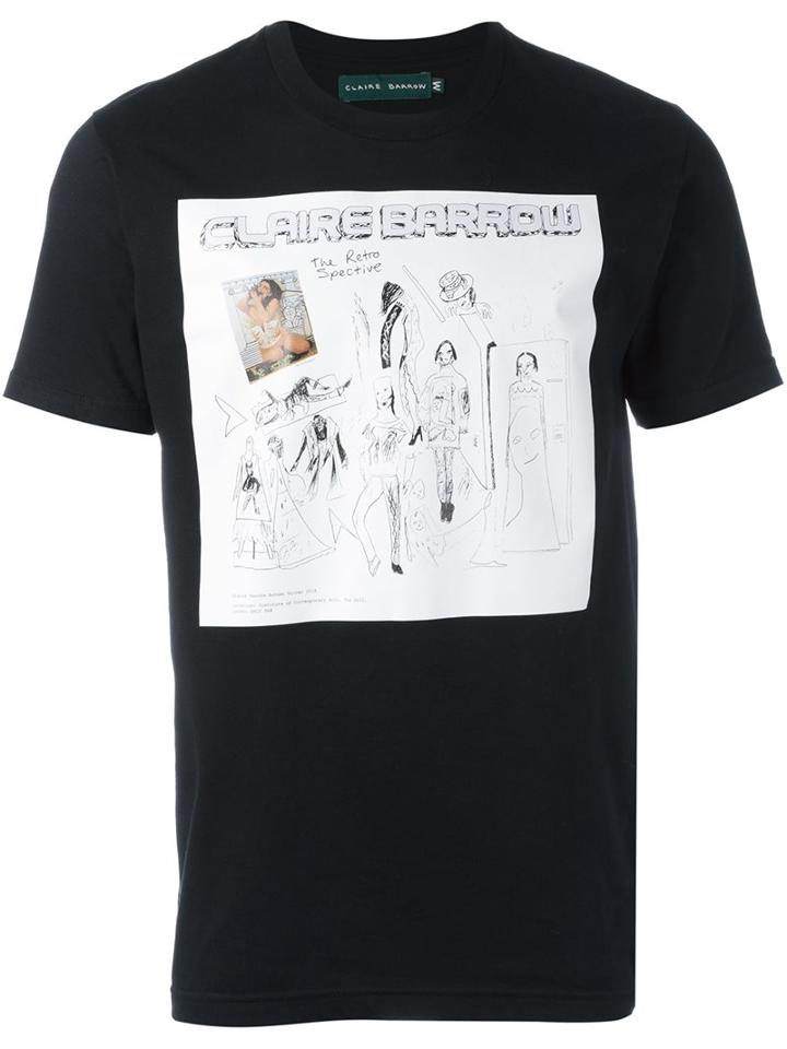 Claire Barrow 'gift Shop' T-shirt, Adult Unisex, Size: Medium, Black, Cotton