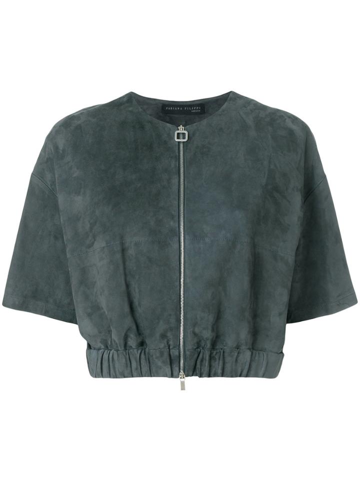 Fabiana Filippi Cropped Jacket - Grey