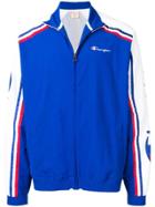 Champion Contrast Sleeves Sports Jacket - Blue