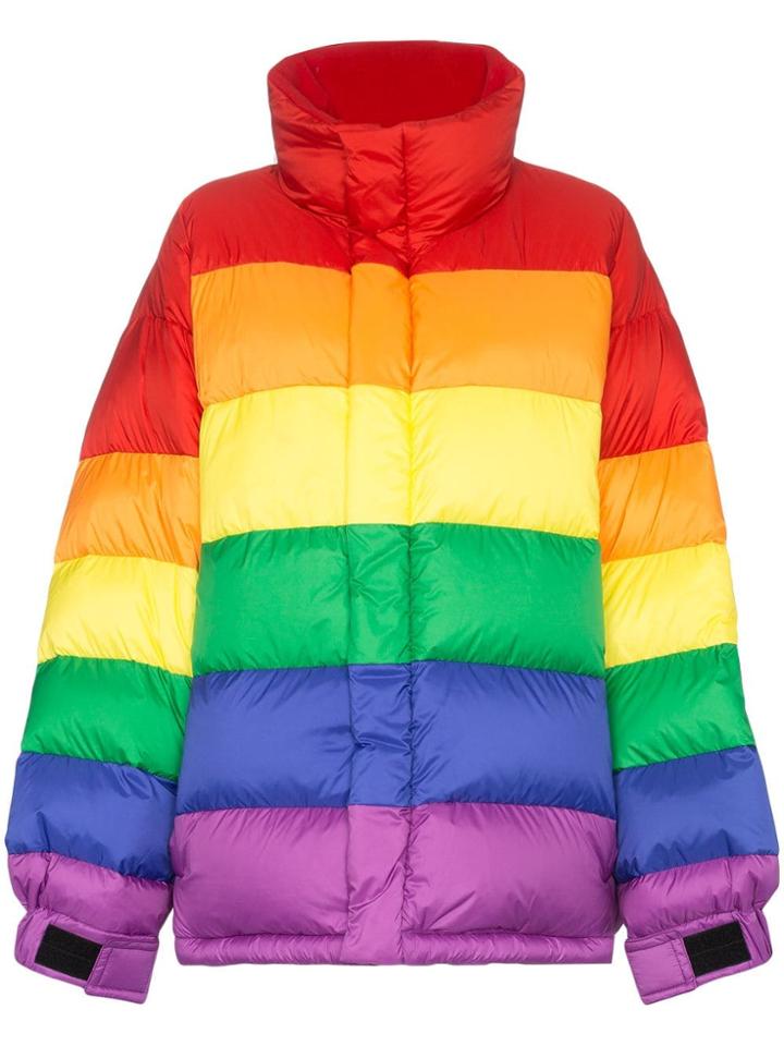 Burberry Rainbow Feather Down Puffer Jacket - Multicolour