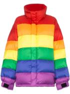 Burberry Rainbow Feather Down Puffer Jacket - Multicolour