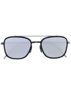 Thom Browne Eyewear Black Iron & Dark Grey Sunglasses