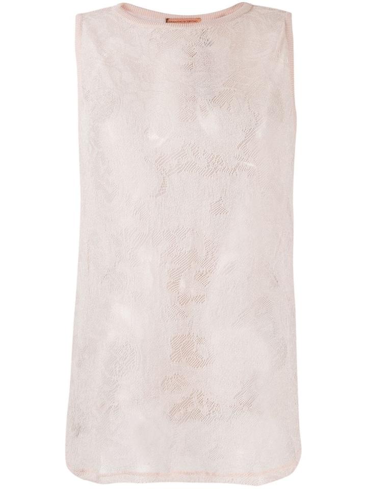 Ermanno Scervino Crocheted Knitted Top - Neutrals