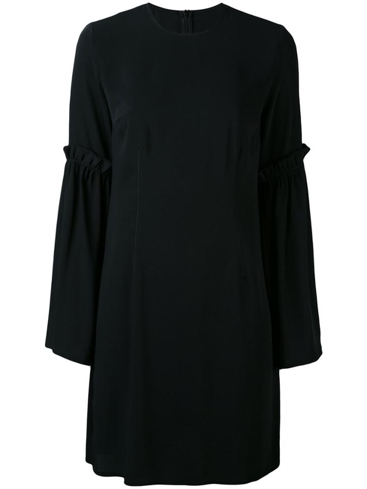 Mm6 Maison Margiela Flared Sleeves Dress - Black