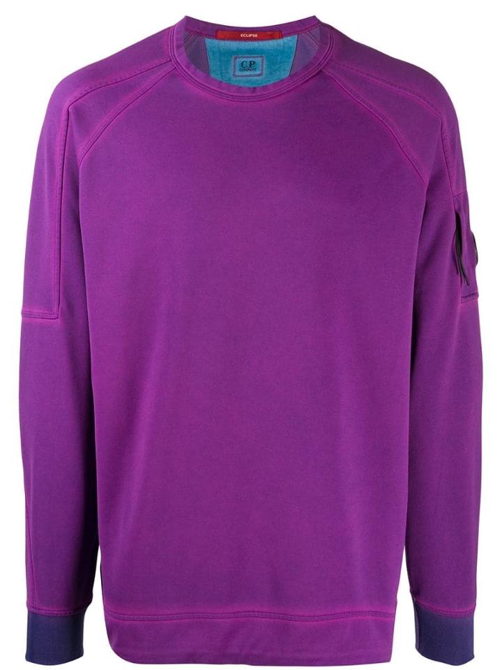 Cp Company Lens Sweatshirt - Purple