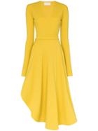 Esteban Cortazar V-neck Wrap-front Dress - Yellow
