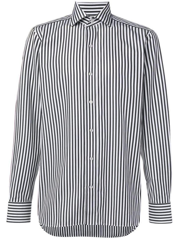 Tom Ford Slim Striped Shirt - White