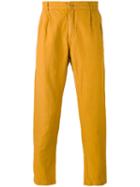 Études - 'archives' Trousers - Men - Cotton/linen/flax - 50, Yellow/orange, Cotton/linen/flax