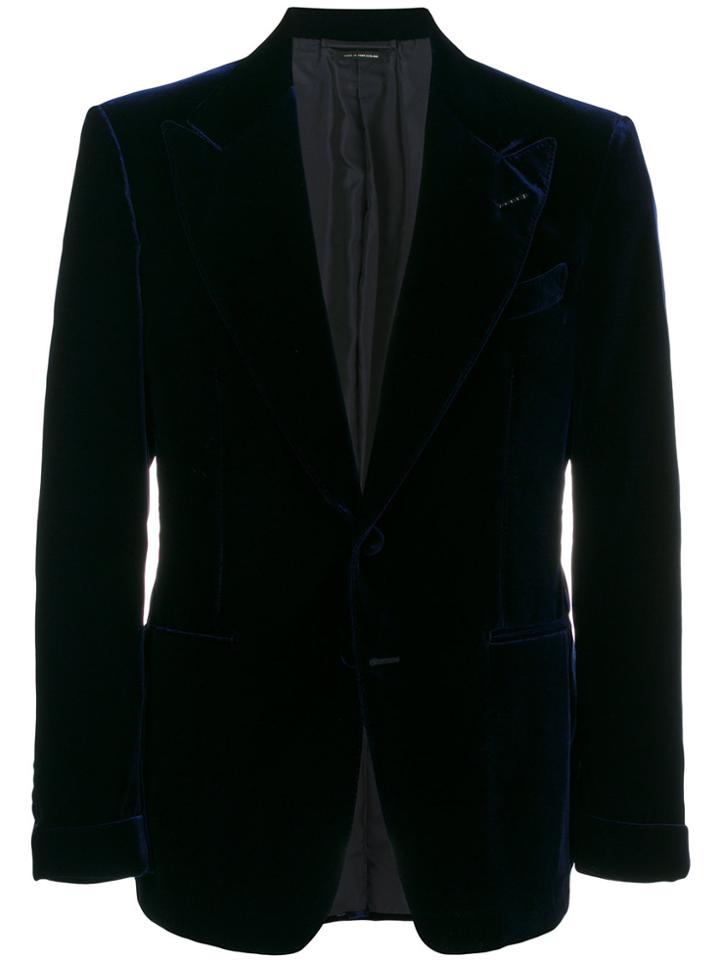 Tom Ford Velvet Blazer - Blue