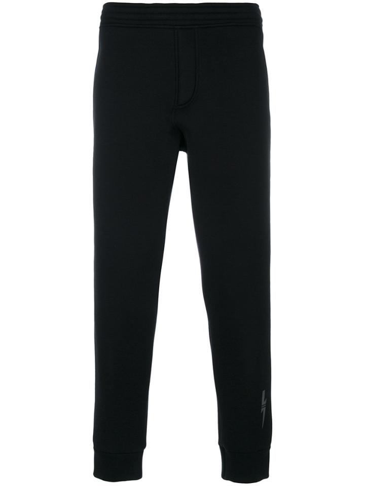 Neil Barrett Cuffed Joggers - Black