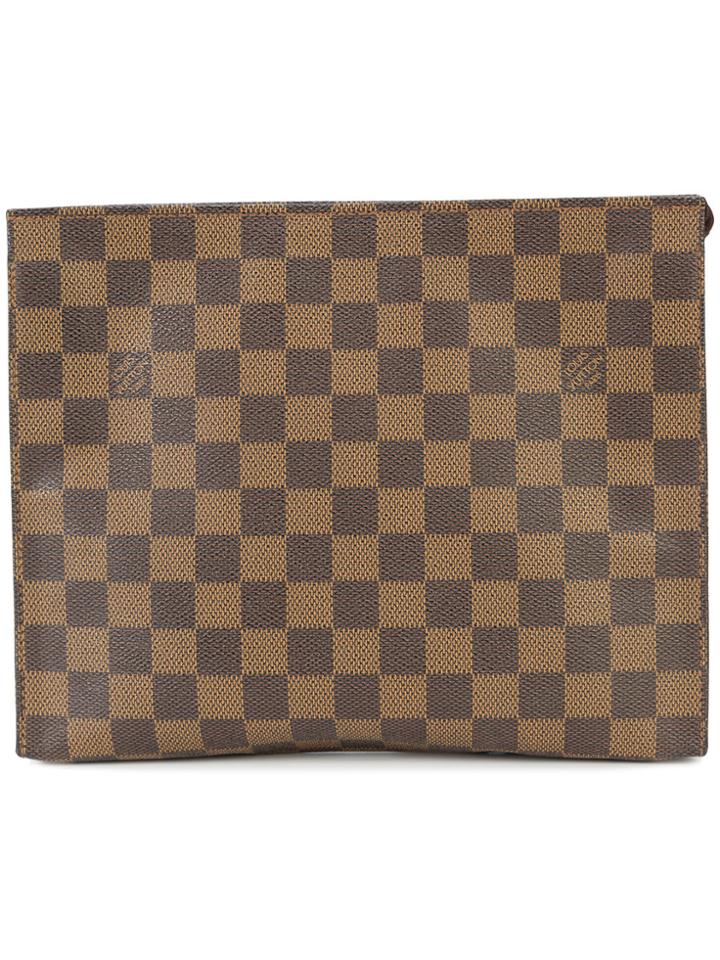 Louis Vuitton Vintage Damier Clutch - Brown