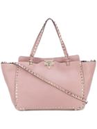 Valentino Valentino Garavani Rockstud Medium Tote - Pink & Purple