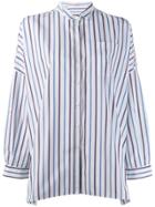 Brunello Cucinelli Striped Oversized Shirt - White