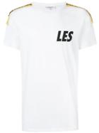 Les Benjamins Epaulette Detail T-shirt - White