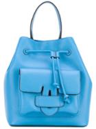Tila March - Zelig Bucket Bag - Women - Leather - One Size, Blue, Leather