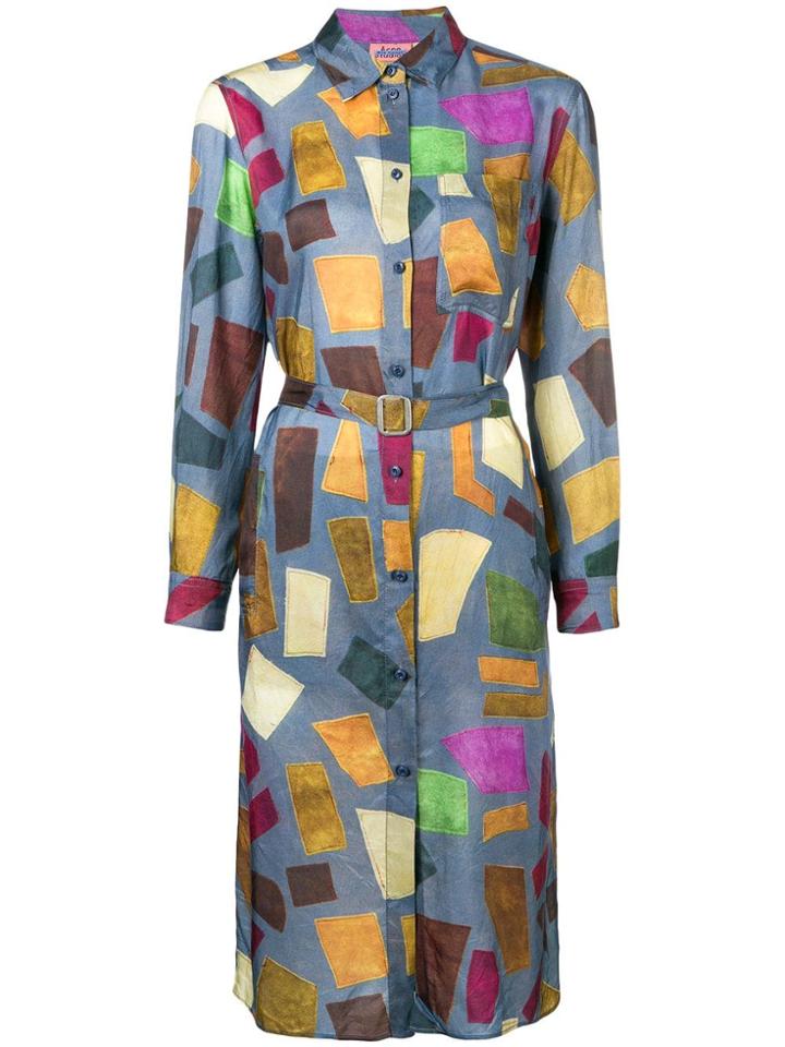 Acne Studios Belted Shirt Dress - Blue