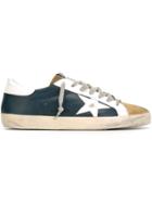Golden Goose Deluxe Brand Super Star Sneakers, Men's, Size: 46, Blue, Leather/rubber/chamois Leather