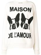 Gucci Maison De L'amour Sweatshirt With Bosco And Orso - Nude &