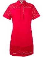 Kenzo Logo Print Shirt Dress, Women's, Size: 36, Red, Cotton