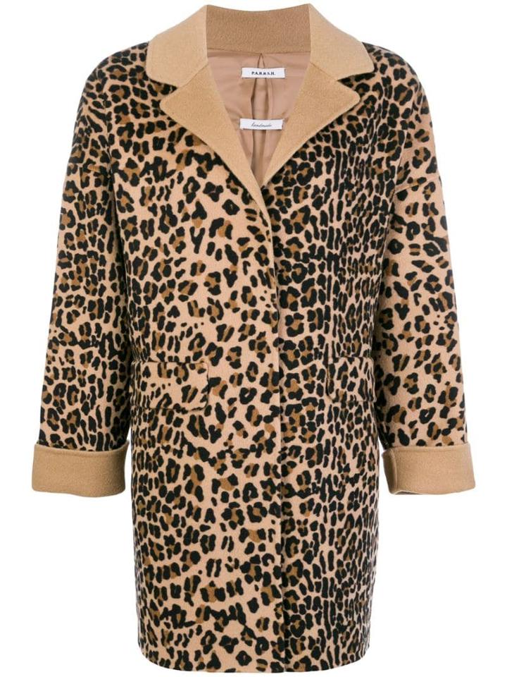 P.a.r.o.s.h. Leopard Pattern Coat - Neutrals