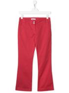 Dondup Kids Red Flared Trousers