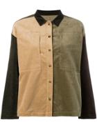 Ymc Colour Block Corduroy Jacket - Brown